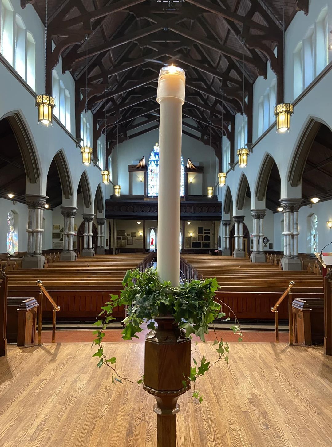 Candle in Cathedral photo credit S Parker